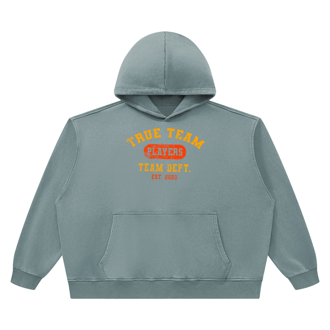 Team Dept. Unisex Heavyweight Vintage Wash Boxy Hoodie