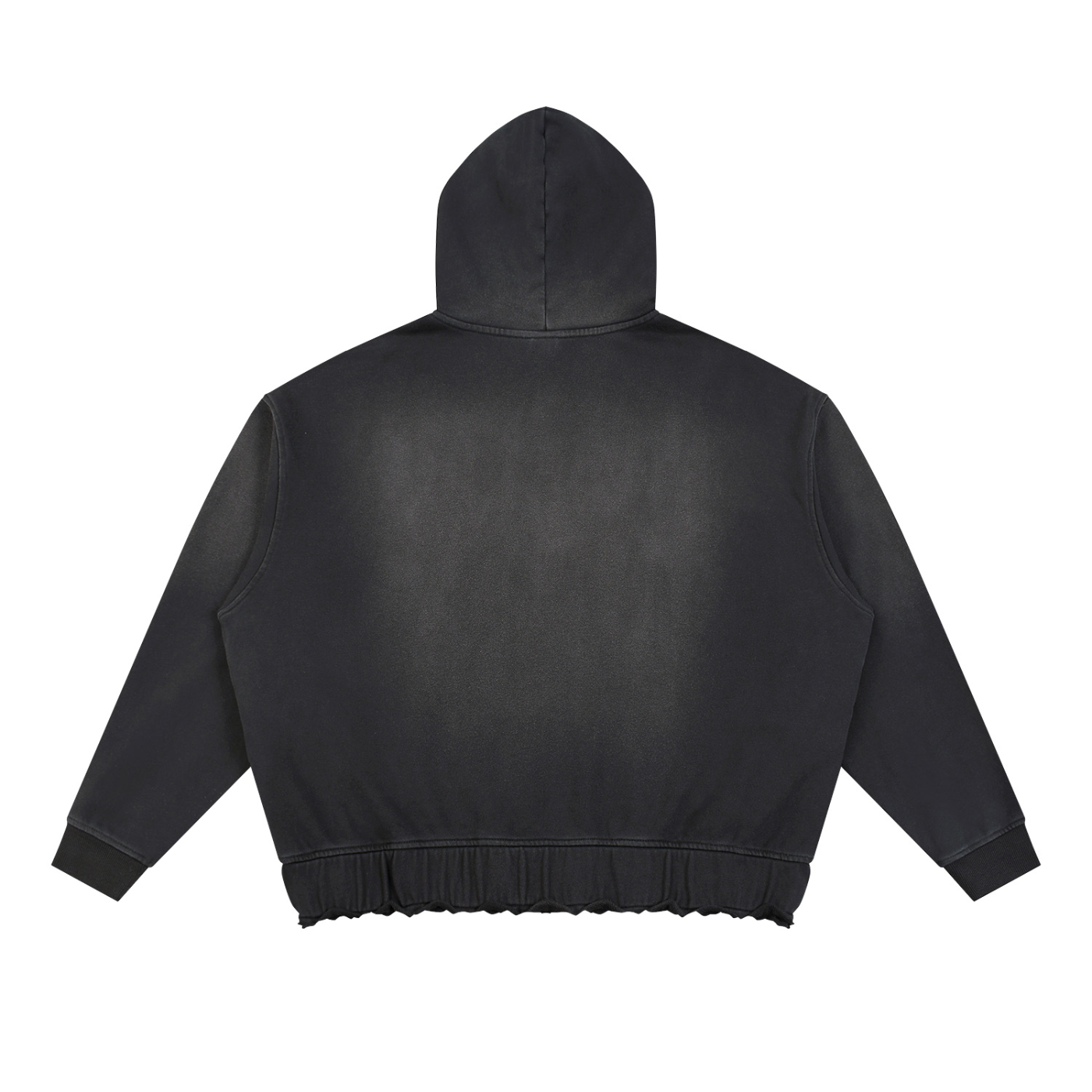 Unisex Sunfade Ripped Boxy Hoodie