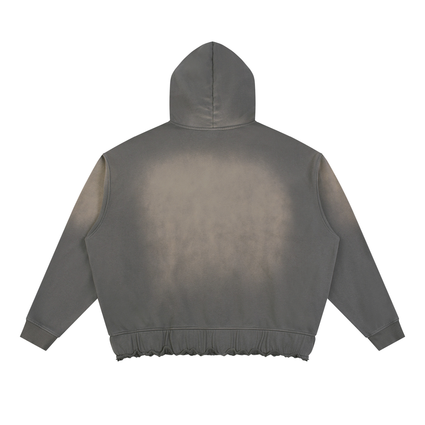 Unisex Sunfade Ripped Boxy Hoodie