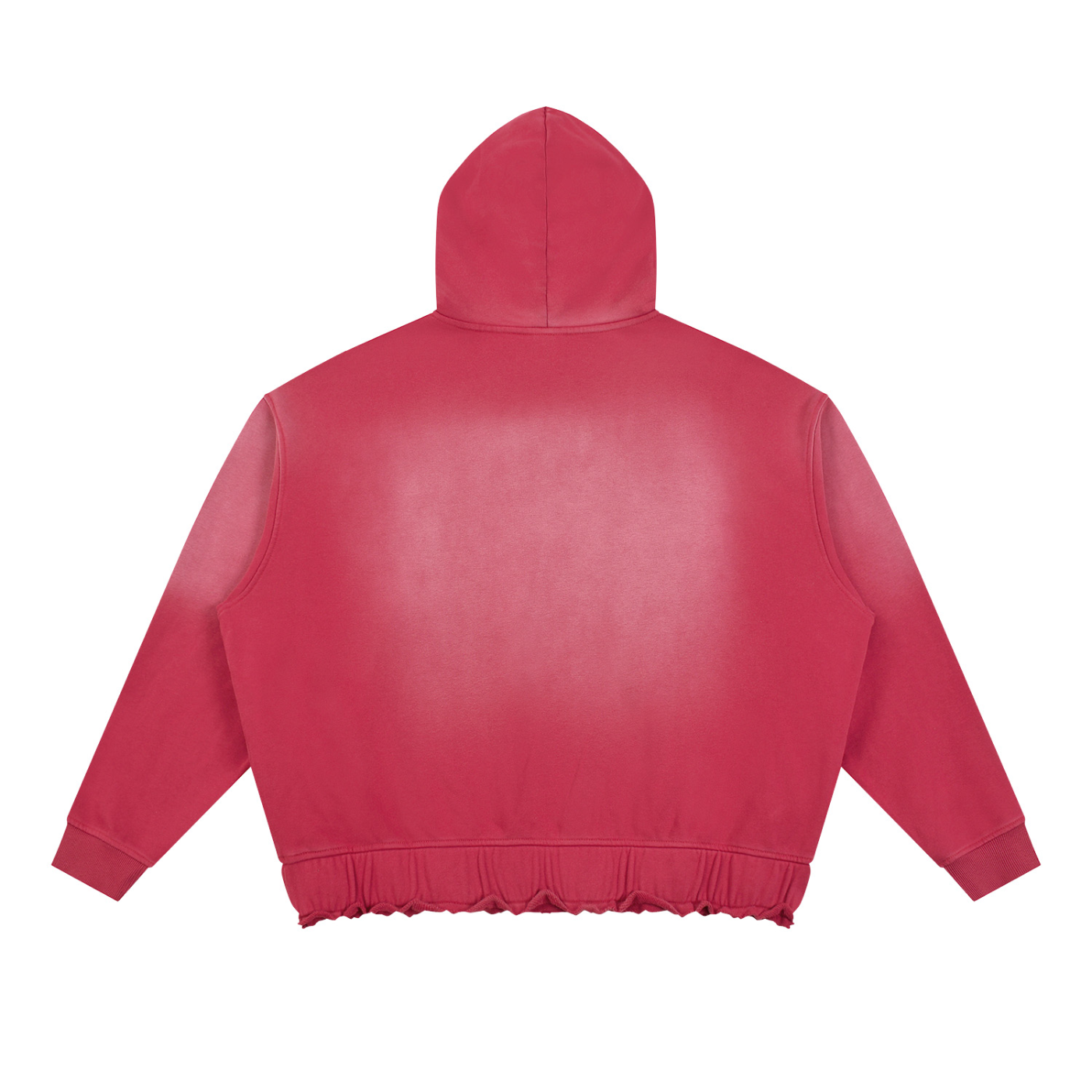 Unisex Sunfade Ripped Boxy Hoodie